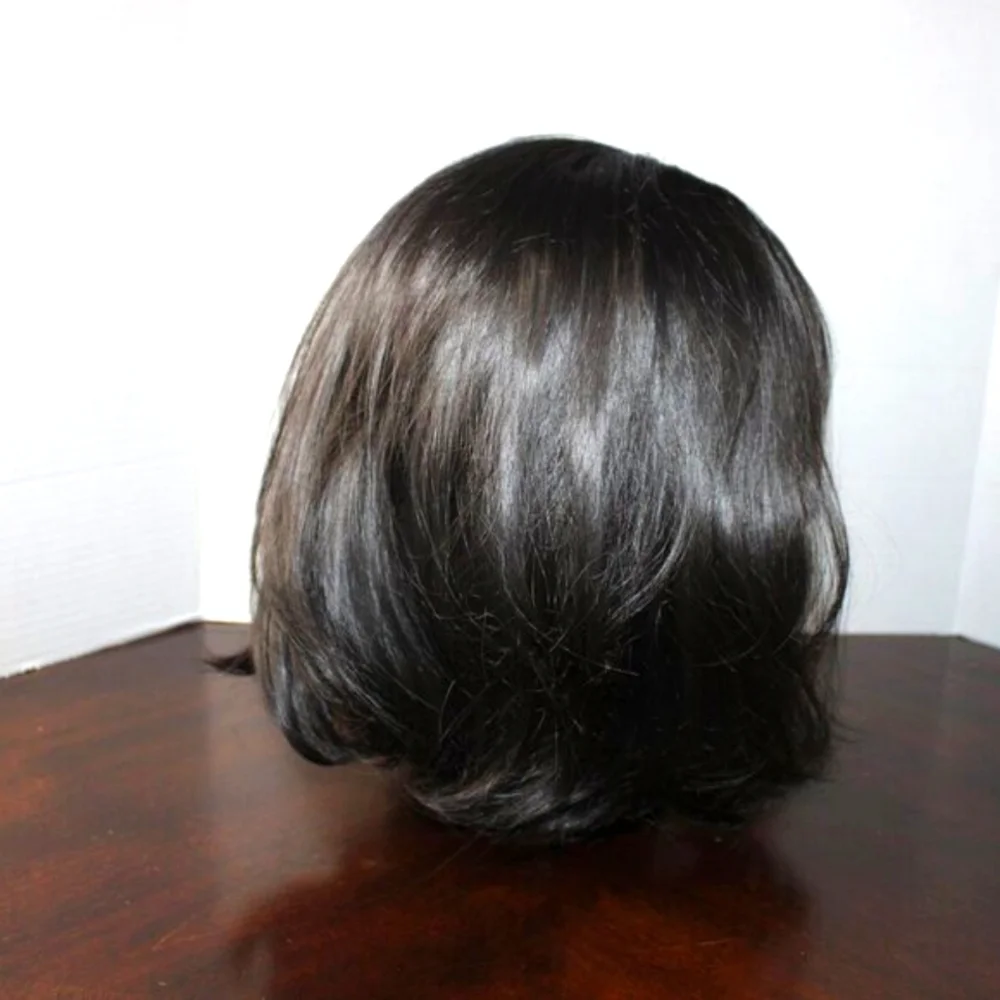 NWOT Black Layered Costume Wig - Adjustable Cap